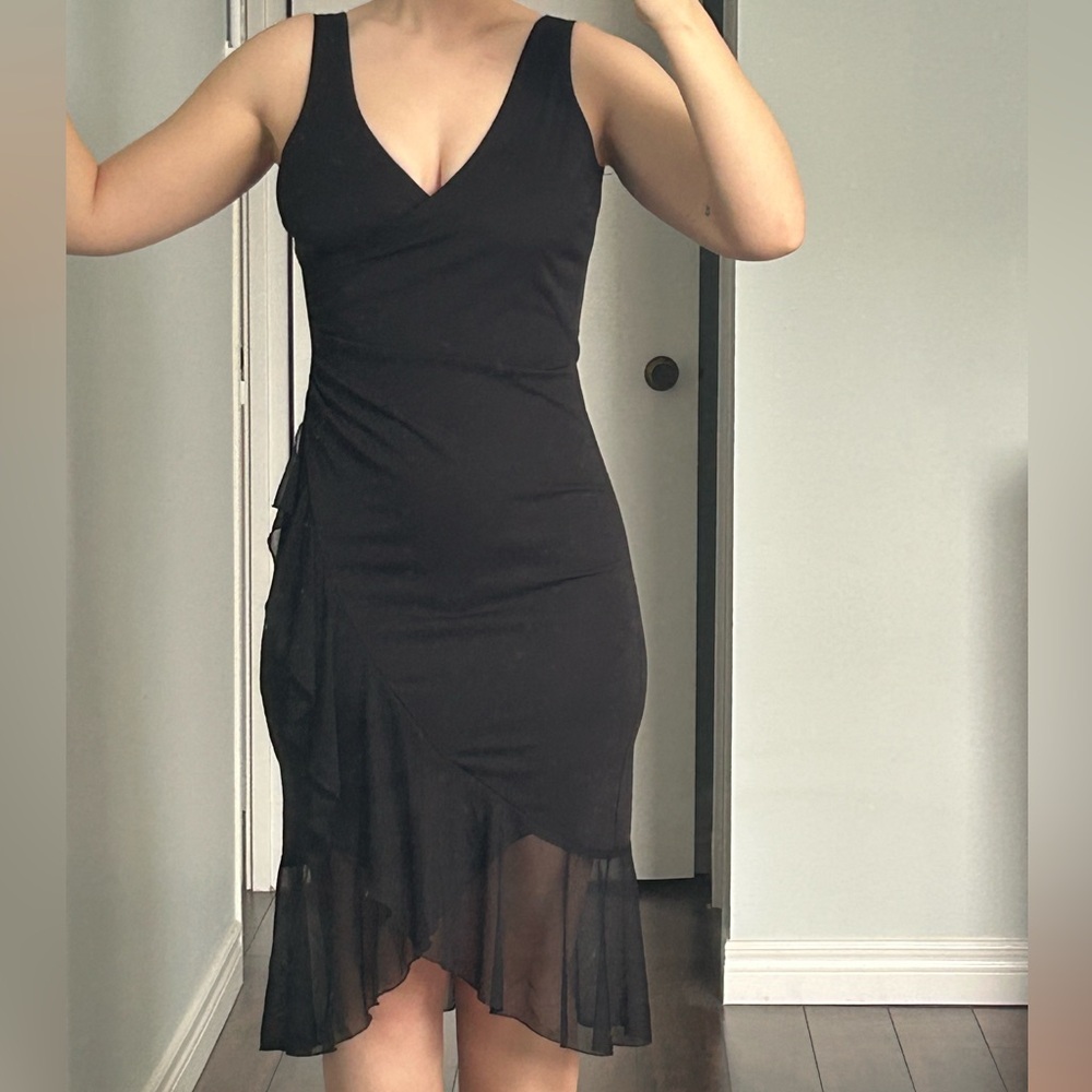 Y2K Le Chateau Black Dress Black